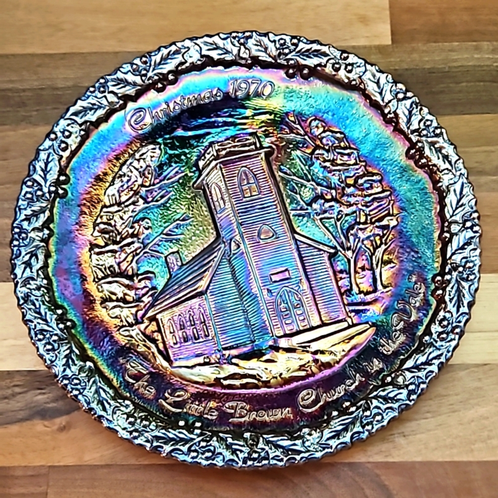 Fenton Carnival Plate. GORGEOUS! Mint Condition